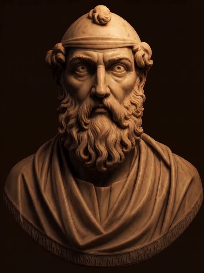 Marble bust of Archimedes